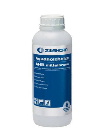 Akzo Aqua-Holzbeize mittelbraun AHB mittelbraun 1000 ml