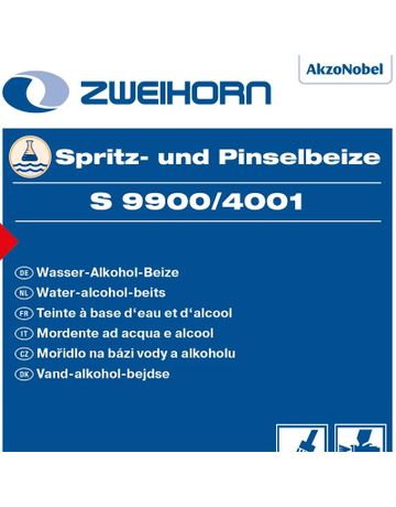 Akzo Spritz-und Pinselbeize Eiche S 9900/EI 4001 1 ltr - Zweihorn