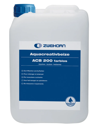 Akzo Aquacreativ-Beize farblos ACB 200 5,0 ltr - Zweihorn