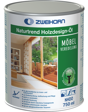 Akzo Naturtrend Holzdesign-Öl 750 ml basaltschwarz NHDO 70