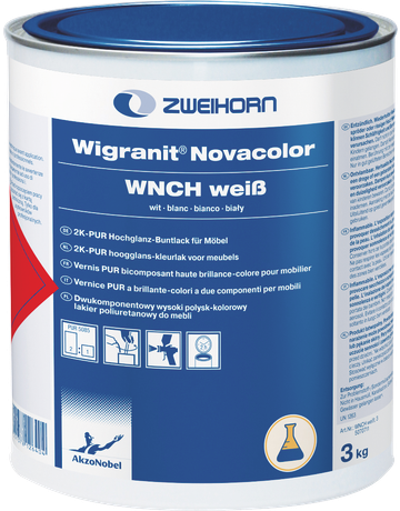 Akzo Wigranit-Novacolor Hochglanz 3,0 kg WNCH/schwarz - Zweihorn