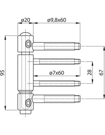 Bild Haustürband 3D TOP 320 LIFT passiv. mit SM-Lager und Aushängesich. links-1