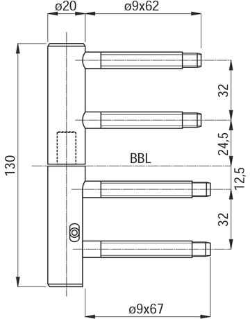 Bild Triplex-Band 20 MM passiviert Futter/Rahmen TR220SM-FR-WV-G-1