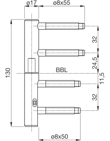 Bild Triplex-Band 17 MM passiviert Rahmen TR217SM-RA-WV-G-1