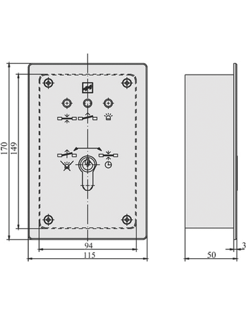 Bild effeff Bedienteil LED Anzeige 12/24V-1