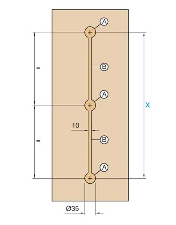 Bild Ausrichtbeschlag Abdeckung Alu Länge/Achsmaß max. 2240 mm-3