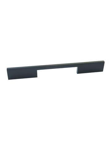 Möbelgriff Gordio schwarz matt 8mm, H 32mm x L 260mm, BA 192mm