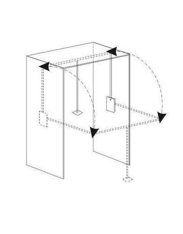 Bild Kleiderlift 18 -20 KG silberfarbig EB 60 - 83cm-2