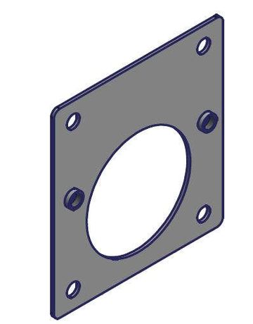 Reparaturplatte 3, für Blum Topfband Gewinde 2 x M4 - Topform