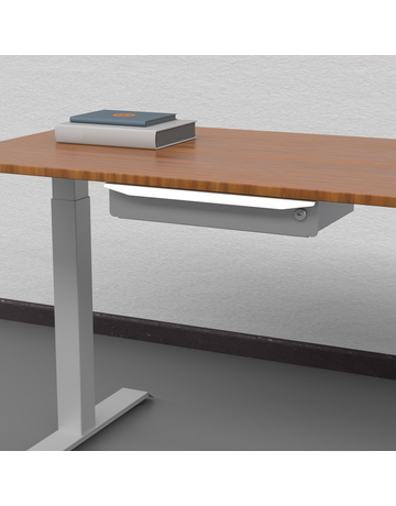 Bild Schublade Steal abschließbar für Tischunterbau, Stahl pulverbes. schwarz - Topform-2