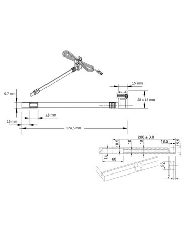 Bild Kontaktelement lang12V DC maximal 36 W - Topform-1