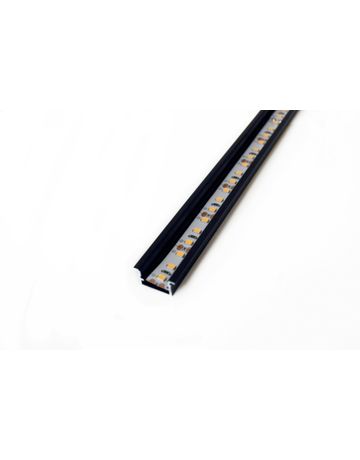 LED Linearprofil Einbauleuchte L=1000mm, 20x10 mm, schwarz-elox, WT, R81 - Topform