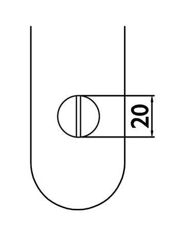 Bild Drücker-Kurzschild-Garnitur Sirion WC Kl.4 Edelstahl mit TS 37-50 mm - Topform-4