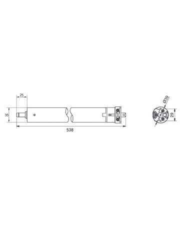 Bild Rollladen-Minimotor 10/16 10 Nm 16 U/min SW40-1