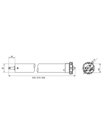 Bild Rollladen-Maximotor 20/16 20 Nm 16 U/min SW60-1