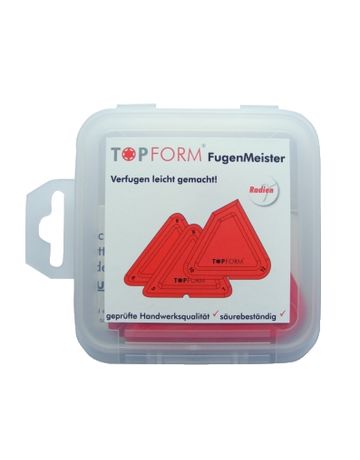 Fugenmeister Radien Dreieck 3 Spachteln (4,5,6,7,8,9,10,R3/90°)