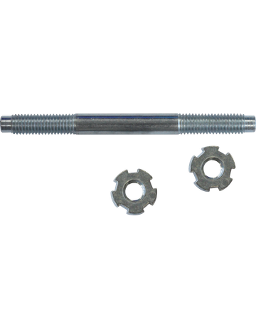 Kropfschrauben M/M M 10 x 35 verzinkt 120 mm mit 2 Sternmuttern