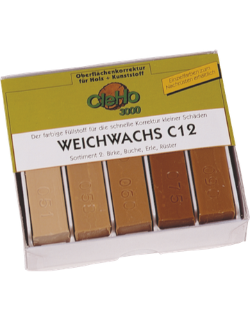 Cleho Weichwachs C 12 Sortiment 10 RAL - Töne grau