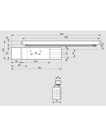 Bild Dorma Obentürschliesser TS 92 G braun Contur, EN 2-4 - dormakaba-1