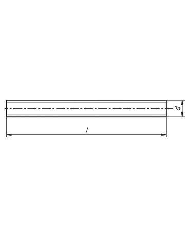 Bild Gewindestange DIN 976 verzinkt M 12 2000 mm-1