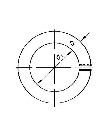 Bild Federringe verzinkt B 5 mm DIN 127-2