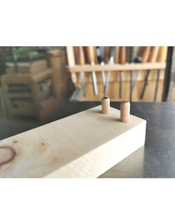 Bild Riffeldübel Buche 14 x 140 mm VE Karton à 1 kg - facett-1