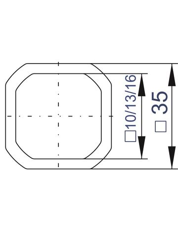 Bild Steinbuchse 916A für 16 mm Vierkant-4