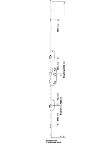 Secury Schloss ferguard MR/R 65/92-10 PZ 20 X 2285, DH 1050 Reparatur