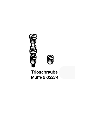 Trio-Schraube LD 2 M 6 X 60