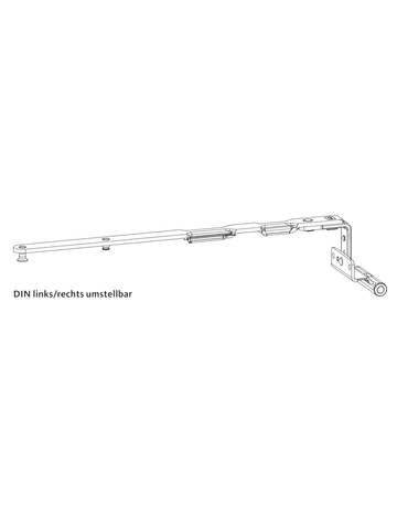 Scherenarm UNI-JET D NL13/14 1201-1600 ferguard silber