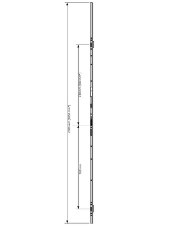 Sle-Falzhebelgetriebe FHG2 U30x10/890/2000/NL15