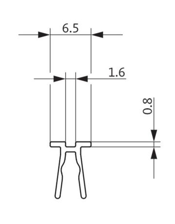 Lippendichtung 6x9mm 1.100mm grau für WS - GU