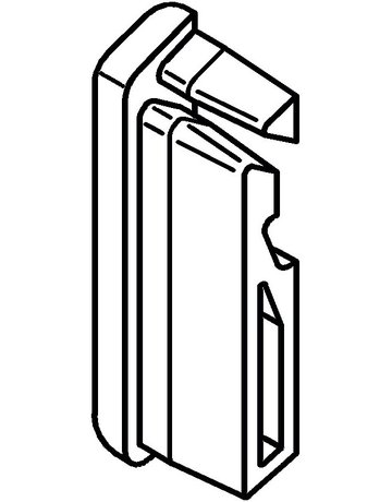 Bild Endkappe EPDM weiß links für FP 23/41 Nr. FP 23/41 - Gutmann-1