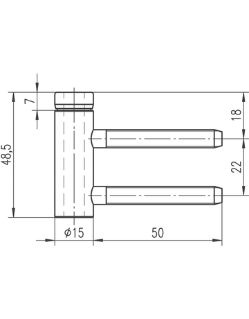 Bild Hermat Rahmenteil mit Kugell. verzinkt für Glastürb. 6315/48,5 mm/6844 KGL Holz-1