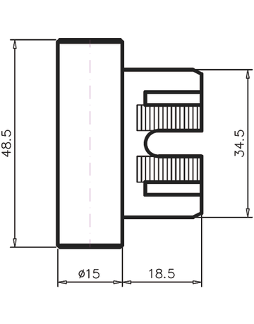 Bild Hermat Rahmenteil vernickelt für Glastürb. 6315/48,5 mm/6844 Stahl-1