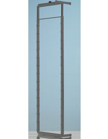 Höhenverstellbarer Tragrahmen Dispensa 90°, B 362 mm, H 1900 - 2300 mm, silber - Hettich