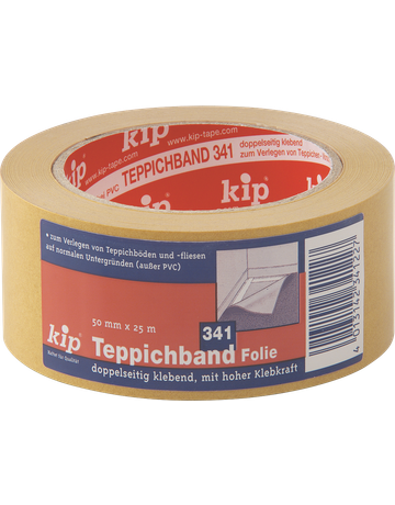 Teppichverlegeband PP-Folie 50 mm Rollenlänge 25 m beidseitig Nr. 341-22