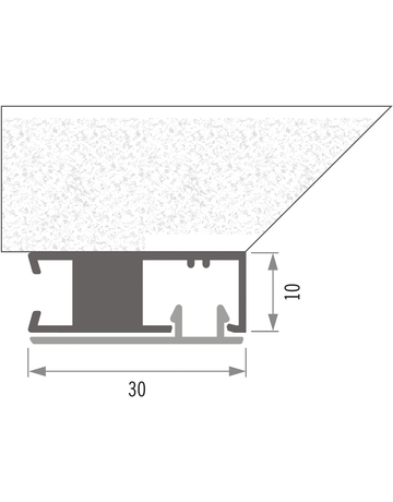 Leo Seitenanschluß inkl. Klipsprofil L= 3000 mm