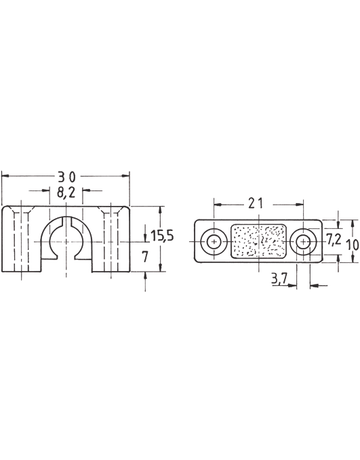 Bild Stangenführungen vernickelt 1312 für Profilstg. 8 mm-1