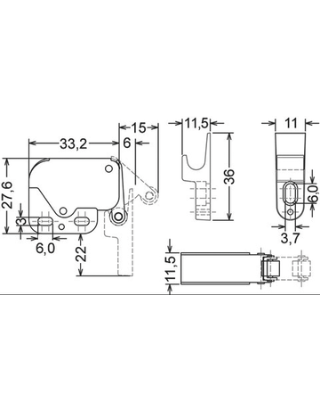 Bild Druckrollschnäpper Mini-Latch ( Ersatz für Hettich-Kick )-1