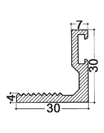 Bild Hebgo Schwellen-Winkelprofil 170.0 LM AU L=5250 mm 30 X 30 mm-0