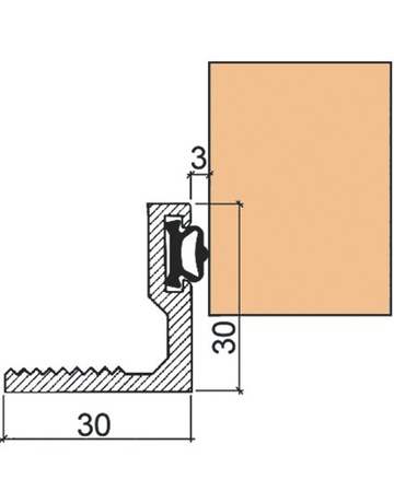 Bild Hebgo Schwellen-Winkelprofil 170.0 LM AU L=5250 mm 30 X 30 mm-1