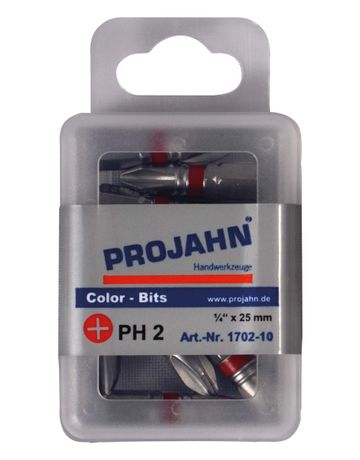 1/4" markierter Bit Phillips Nr 3 10er Pack - Projahn