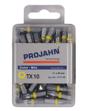 1/4" markierter Bit TX T10 50er Pack - Projahn