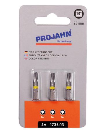 1/4" markierter Bit TX T27 3er Pack - Projahn