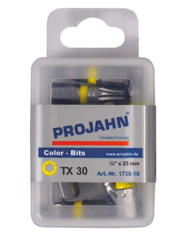 1/4" markierter Bit TX T30 10er Pack - Projahn