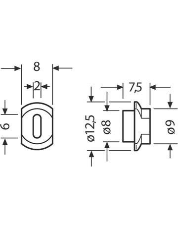 Bild Namensschild-Sperre 12,5 mm D. passend zu 97-9-82033-1