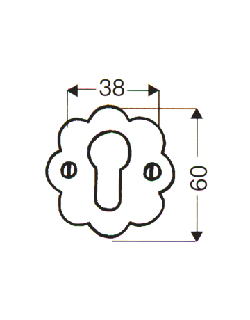 Bild Schlüsselrosette 261 PZ EI Rowe-1