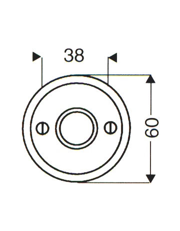 Bild Drückerrosette 284 ES IV Stahlgrau Ø 60 mm-1