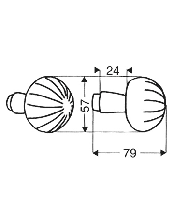 Bild Knopflochteil 3161 drehbar 8 mm EI Rowe-1